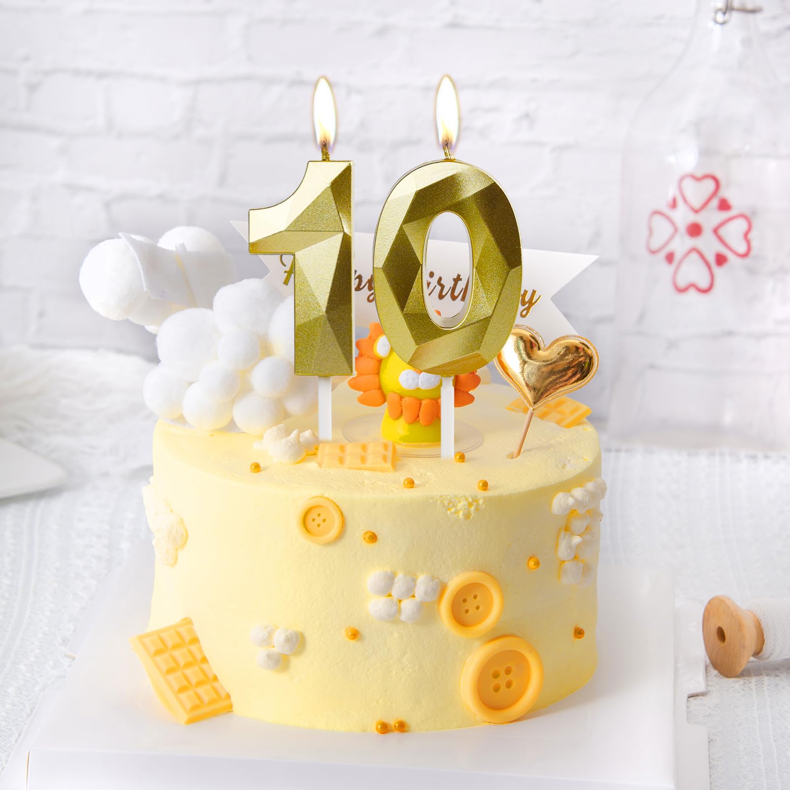 Amazon.co.jp: ナンバー6キャンドル、6歳の誕生日キャンドル、ケーキ用